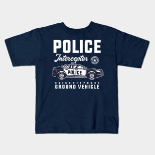 POLICE CAR INTERCEPTOR Kids T-Shirt